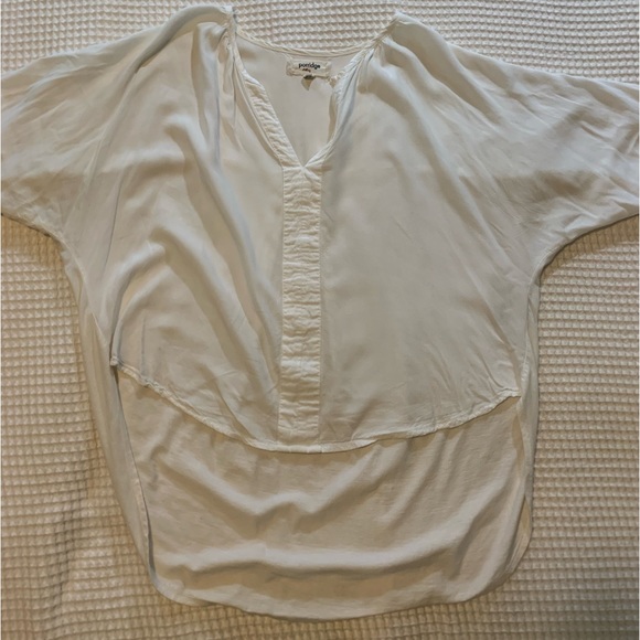 Oversized White Anthropologie Blouse - Picture 4 of 6